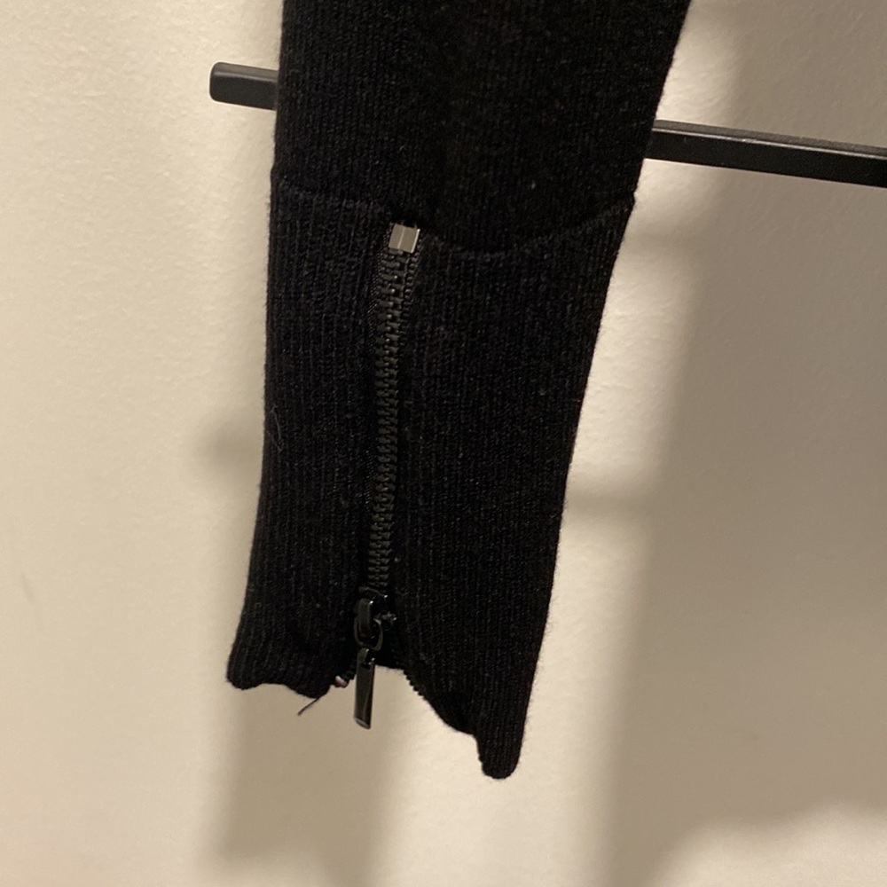 Whbm black ribbed turtle neck - Picture 3 of 6